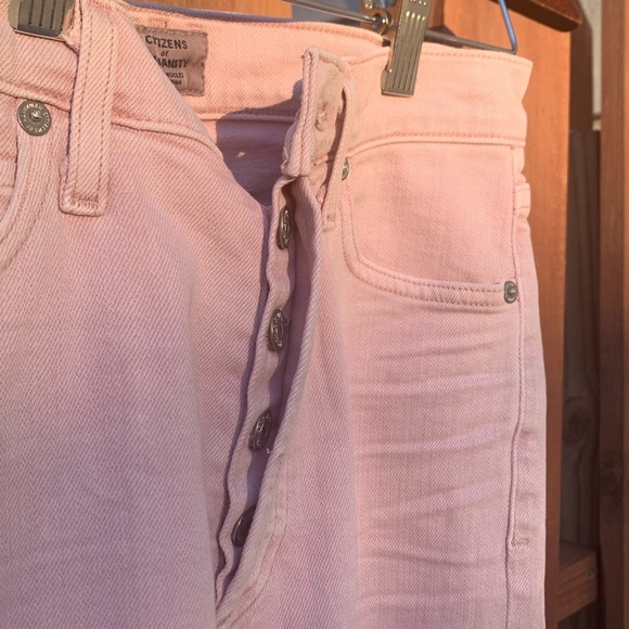 Citizens of Humanity Olivia High Rise Slim Ankle Blush Pink Jeans Size 24 - Picture 6 of 10